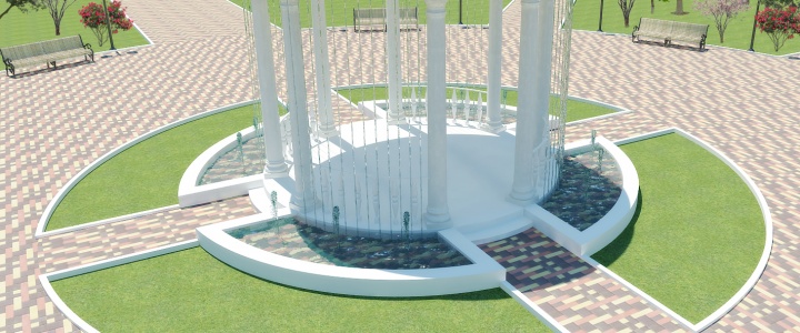 Плачущая ротонда для набережной в Рыбнице