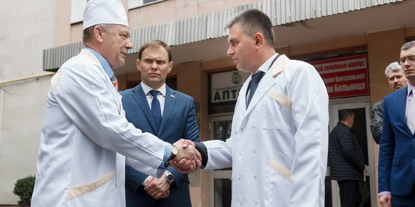 Президент пообщался с коллективом ГУ «Рыбницкая центральная районная больница»