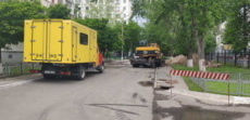 Рыбницкий филиал «Тирастеплоэнерго» выполняет работы по устранению порыва внутриквартальных сетей ГВС