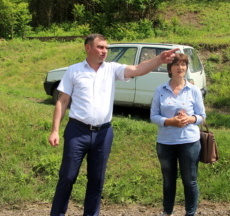 Устранение последствий дождя в районе продолжается Устранение последствий дождя в районе продолжается