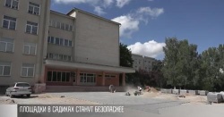 В детсадах и школах города обновляют дворы В детсадах и школах города обновляют дворы